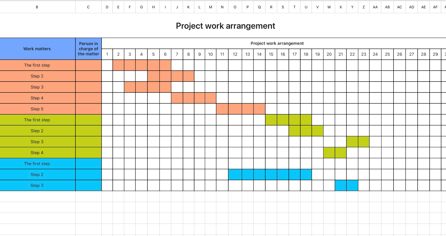 Project work arrangement 1 1